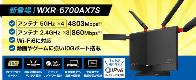 GMOとくとくBB光10ギガのレンタルルーター