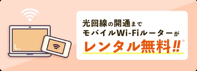 NEXTではメガ・エッグ開通までWiFiをレンタルできる