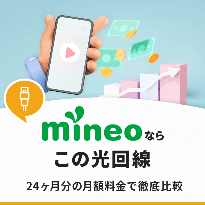 mineoにおすすめの光回線